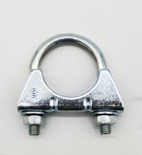 Exhaust U-Bolt Clamp 42mm 1.65" Universal Heavy Duty Mounting Clip M8 Bolts Nuts