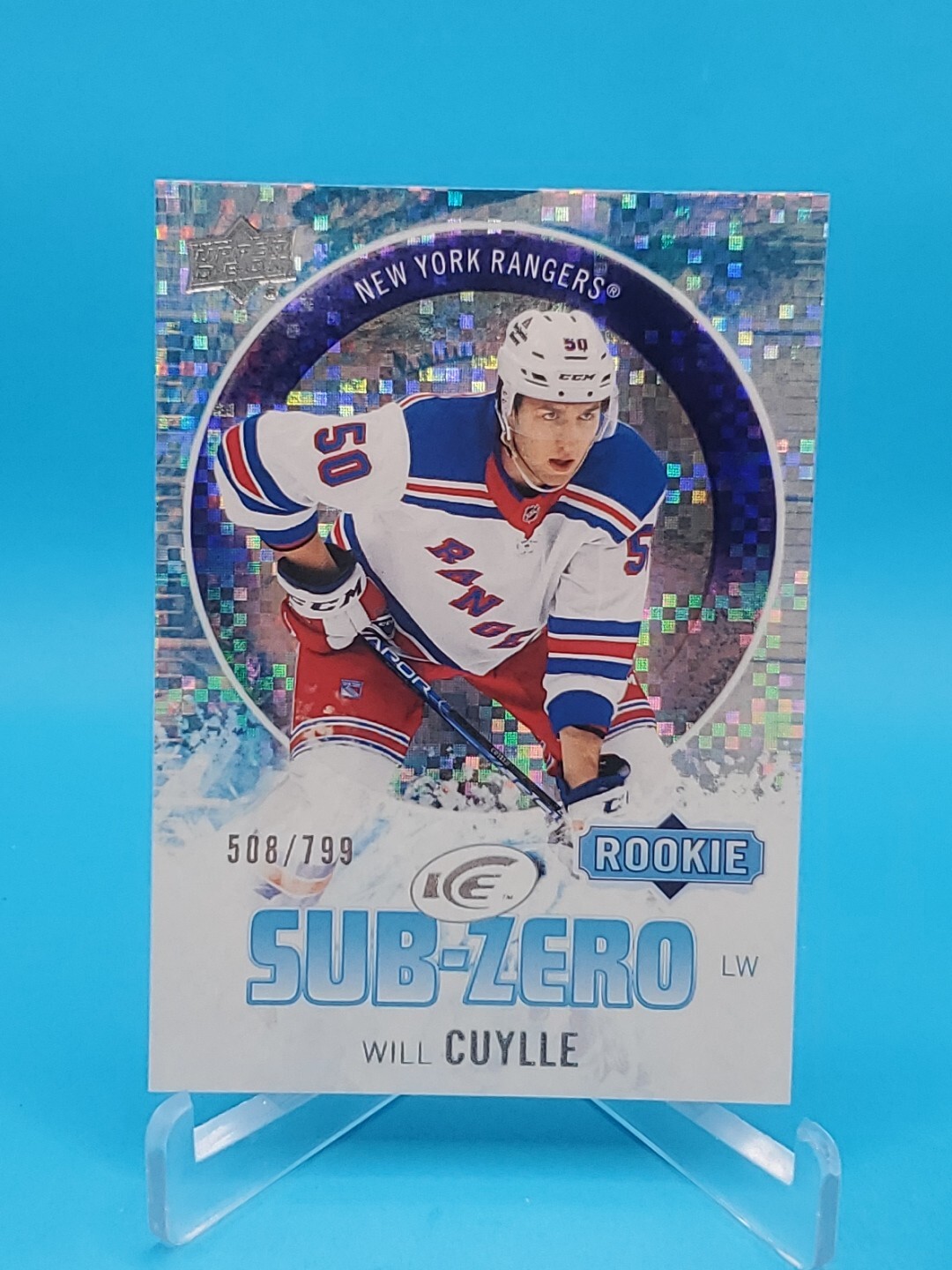 Will Cuylle 2023-24 Upper Deck Ice #SZ-34 Rookie Sub-Zero 508/799 - Rangers 