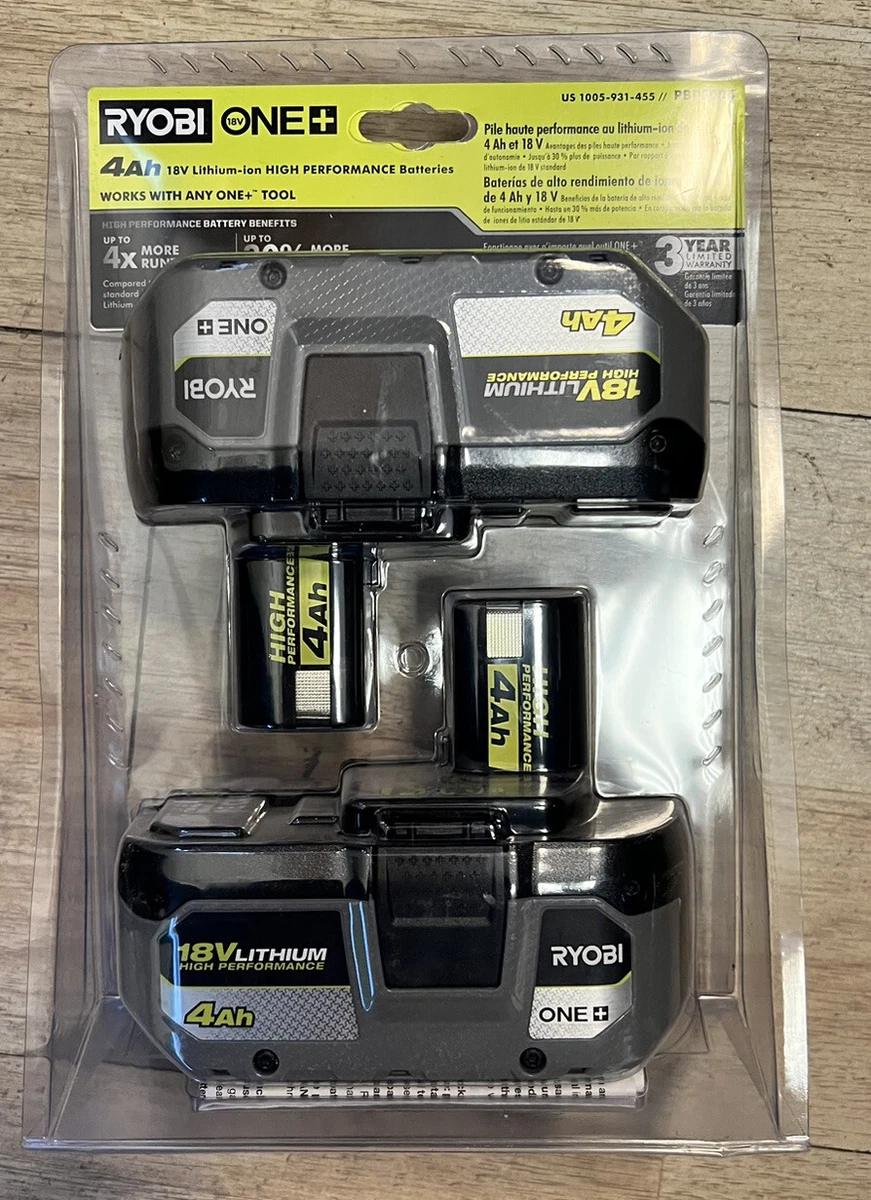 Ryobi lithium 18v 2024 4ah battery pack