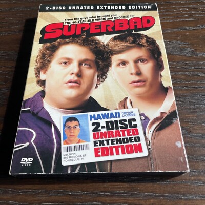 Superbad (DVD, 2007, 2-Disc Set, Special Edition; Unrated; Extended Cut)