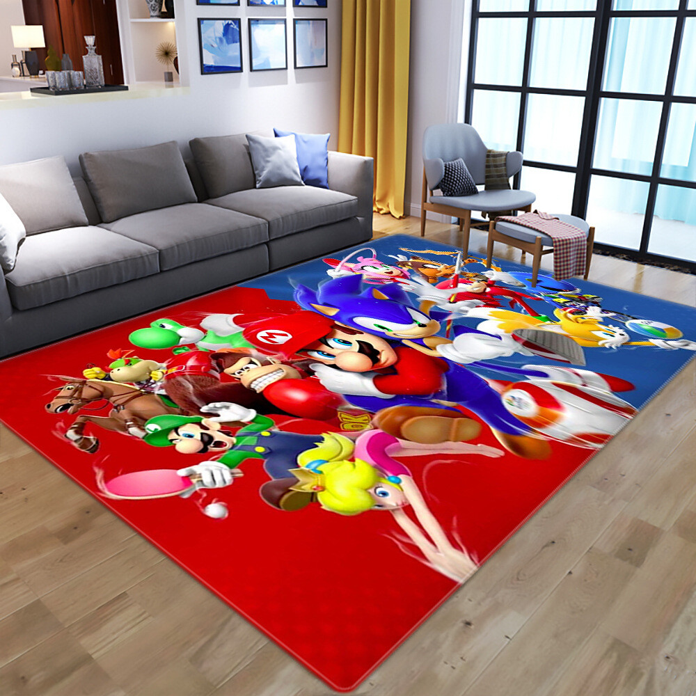 1pcs Mario&Sonic  Floor Mat
