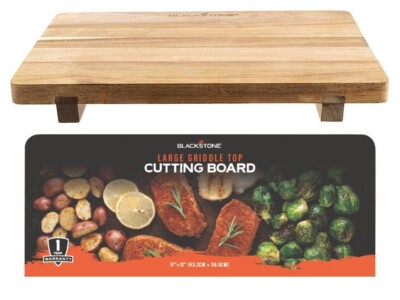 Blackstone 5595 Acacia Wood Griddle Top Cutting Board w/Feet 17'' x 12''