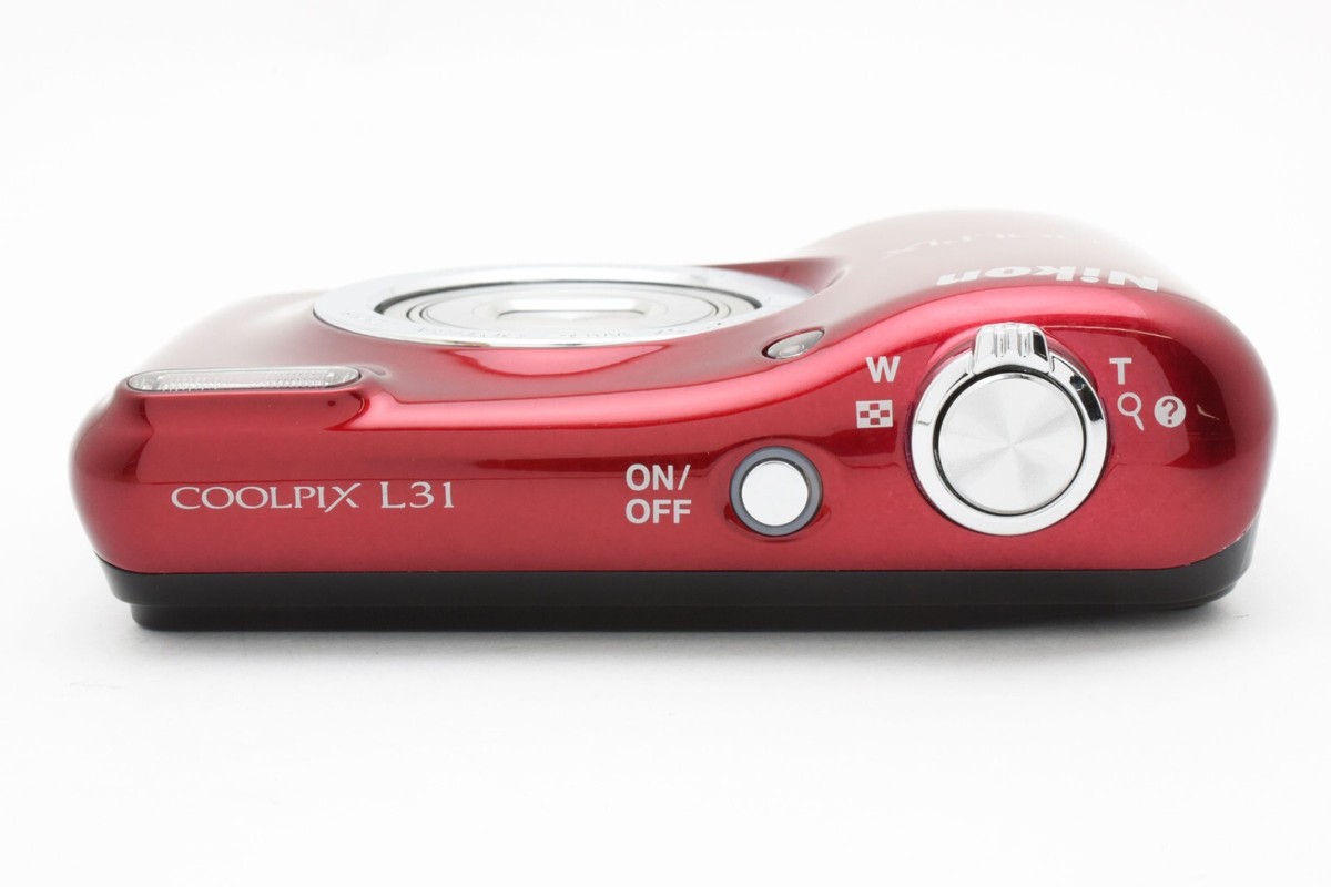 Exc Nikon COOLPIX L3I Compact Digital Camera Red Direct from