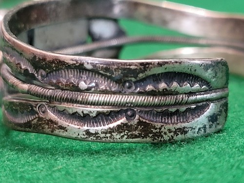 Native American Roie Jaque Sterling Silver 925 Turquoise Cuff Bracelet - Picture 11 of 23