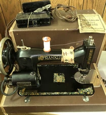 Antique Franklin Rotary Vintage Sewing Machine Made In Usa Mercury Electric