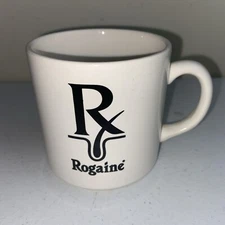 Rogaine Mug Upjohn Drug Rep Pharmaceutical Advertising Hair Coffee 1988