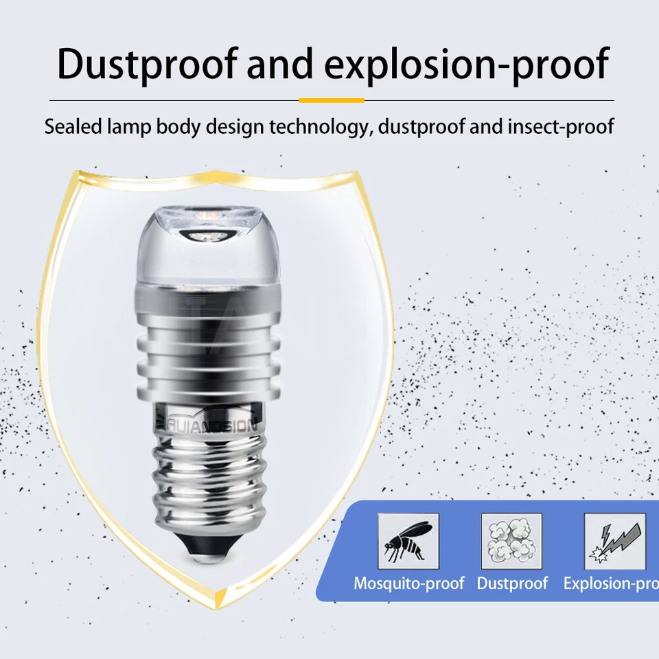 Ruiandsion Screw Base E14 LED Pendant Light Bulb Fan Lamp 12V 24V 4Color - Image 4 of 4
