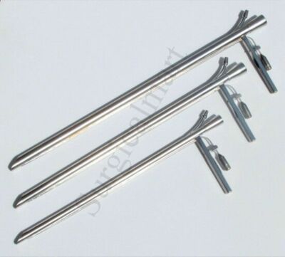 Set Of 3 Bronchoscope Rigid with FiberOptic Light Carrier STORZ FIT FREE SHIPING