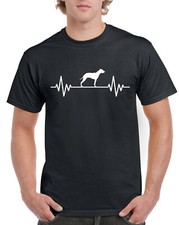 Heart Beat Rate Pulse American Pitbull Terrier Dog Gift Unisex T Shirt Birthday