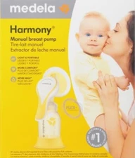 Medela Harmony Manual Breast Pump with PersonalFit Flex Breast Shields new seal