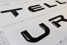 Domed 3D Gloss Black "Telluride" OVERLAY Fit 2022+ Telluride 1pc