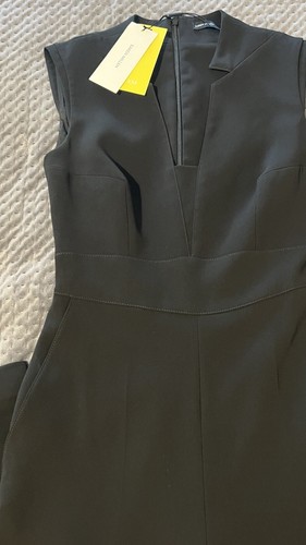 KAREN MILLEN ELEGANT BLACK JUMPSUIT Retails $475 Size US 0 UK 4 Stretch Gorgeous - Picture 5 of 9