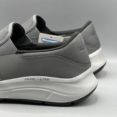 Skechers Men's 12 Relaxed Fit Shoes Gray Slip-On Equalizer 5.0