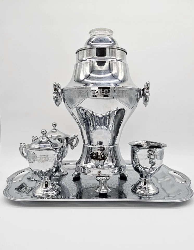 Cafetera United Electric Percolator 840A años 50 con cable 550 W con juego - sin probar Foto 4 de 4