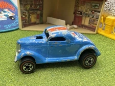 1976 Hot Wheels Redlines Neet Streeter Oldie But A Goodie Blue HK Flying Colors