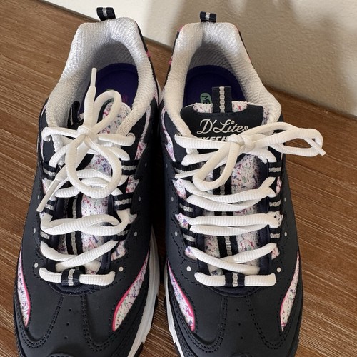 NEW Skechers D'Lites Dazzling Canvas Women’s 9.5 Memory Foam Sneaker Shoe - Picture 9 of 11