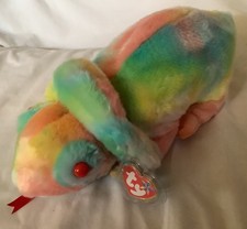 Ty Beanie Buddy Buddies Rainbow the Chameleon Mint with Mint Tags