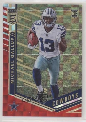 2018 Donruss Elite Rookies Red /199 Michael Gallup #181 Rookie RC 5h9