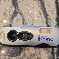 Vintage POLAROID i-Zone Instant Pocket Film Camera Silver Working - TESTED