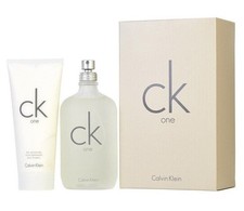 Ck One Calvin Klein Unisex 2Pcs Set 6.7 oz Edt Spray 6.7 oz Body Lotion Nib