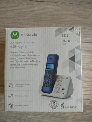 Motorola T311 gebraucht Basisstation Schnurlos Telefon Anrufbeantworter