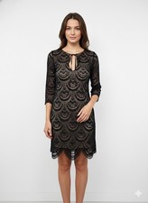 For Love & Lemons Dress Rosalita Black Lace Coquette Dark Romantic Whimsigoth S