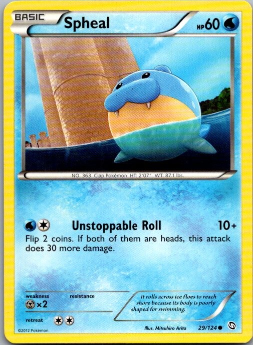 Spheal 29/124 Common Dragons Exalted Pokemon Lightly Played