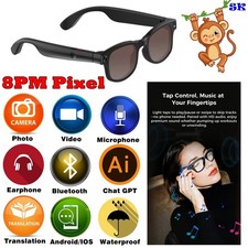 AI Glasses Smart glasses for drivers,anti-blue light Bluetooth sunglasses Popula