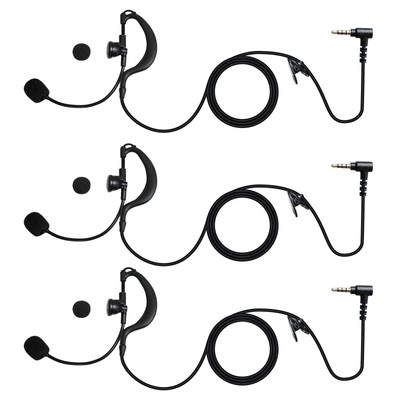 V6 V4 on Ear Soccer Referee Communication Headset, 3.5mm Wired, for Ejeas-v6 ...