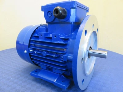 DWEMA Elektromotor Drehstrom 0,75kW S3 3000/min Welle 19mm 80 B35(Fuß+Flansch)