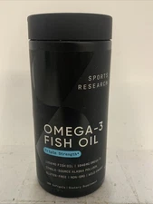 Sports Research Triple Strength Omega-3 Fish Oil 180ct BB11/27