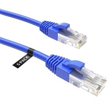 CableCreation 3 Feet 5-Pack CAT 5e Ethernet Patch Cable, RJ45 3 Feet, Blue