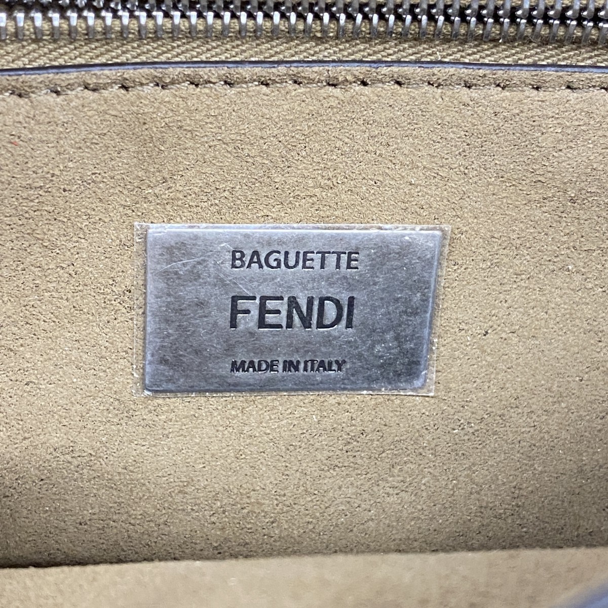 Auth [6ba1578] FENDI Shoulder Bag Zucca Chenille Brown Silver metal fitting ... thumbnail 5