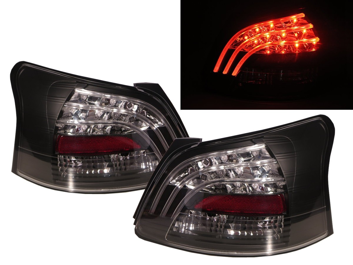 【ひ22】JOS リヤライト 未使用 Yaris XP90 MK2 2007-2011 Sedan 4D LED Tail Rear Light Black V1 for