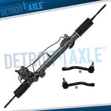 3pc Steering Rack and Pinion Front Outer Tie Rods for 2009 - 2014 Nissan Maxima