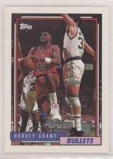 1992-93 Topps Team Set Washington Bullets Separated from Sheet Harvey Grant 0q3