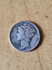1944-P Mercury Dime 10 Cents 90% Silver Circulated. Free Shipping .