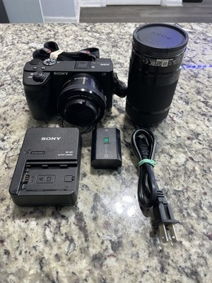 Sony Alpha a6600 24.2MP 4K 8x Digital Zoom Mirrorless Camera W/2 Lenses