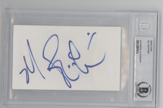 MLB Bill Buckner Signed Index Card Beckett Authentic