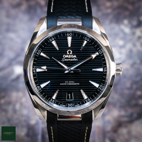 Omega Seamaster Aquaterra 220.12.41.21.01.001 Black Teak Dial Rubber Strap 2023