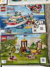 21 Lego Friends Instruction Manuals Booklets - 41109, 41381, 41395, 42618 More
