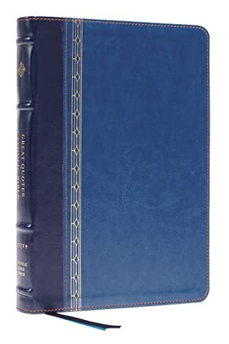 NRSVCE, Great Quotes Catholic Bible, Leathersoft, Blue, Comfort Print: Holy Bib - Image 9
