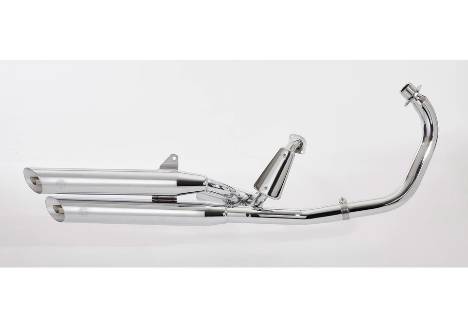 FALCON Cromo Line 2 Silencieux Droite Pour YAMAHA XV535 Virago 535cc Bj 96-0 - Photo 1/1