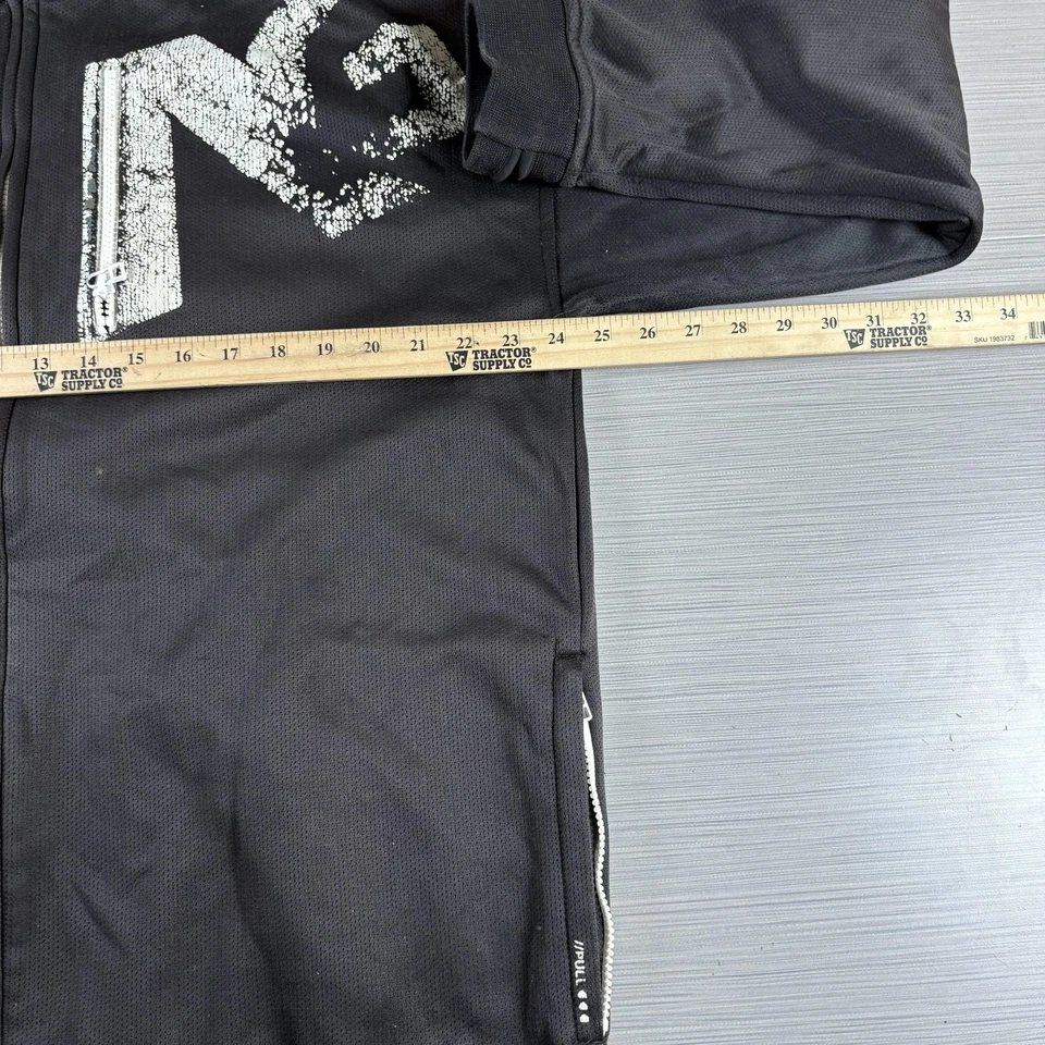 Analog Technical Fashion Hoodie Mens XL Black Full Zip Graphic Pullover ATF AG - Image 2 of 4