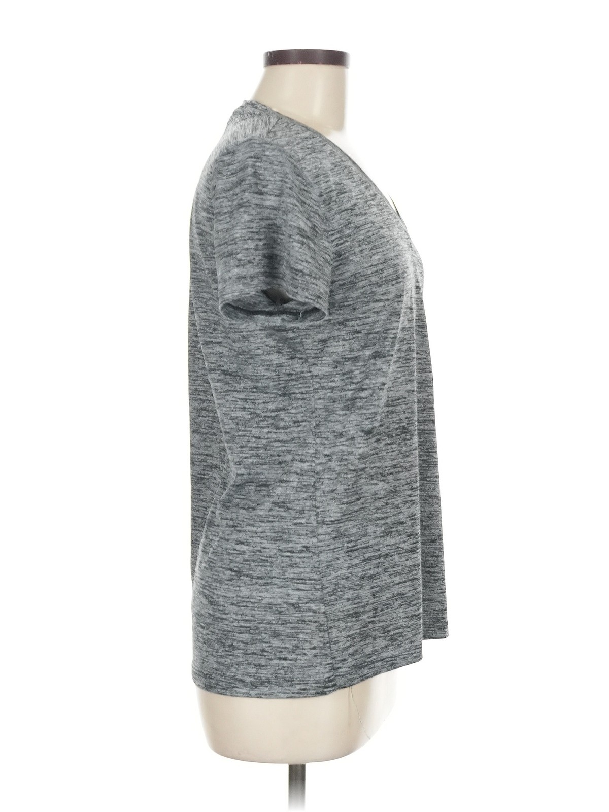 Under Armour Women Gray Active T-Shirt M thumbnail 3