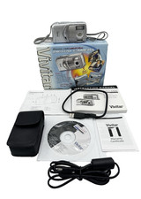 Vivitar ViviCam 5100 5MP Digital Camera Macro Lens Box Manual CD Case Parts Repa