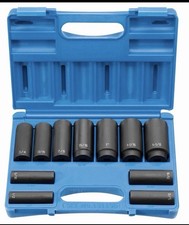Grey Pneumatic 1311sd 11 Piece 12 Drive 8 Point Deep Fractional Impact Socket Grey Pneumatic 1311sd 11 Piece 12 Drive 8 Point Deep Fractional Impact Socket