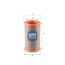 Luftfilter UFI 27.F51.00 Filtereinsatz für ALFA GTV SPIDER 916S1B00 24V 916