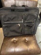 Tumi Alpha 26004D4 Expandable Organizer Computer Brief Ballistic Business Travel