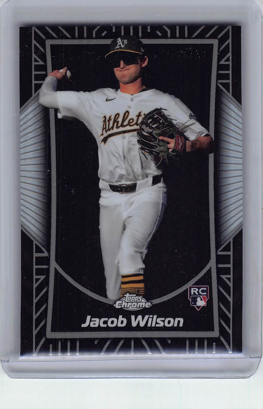 2025 Topps Chrome Jacob Wilson #SE-11 Shadow Etch Athletics RC
